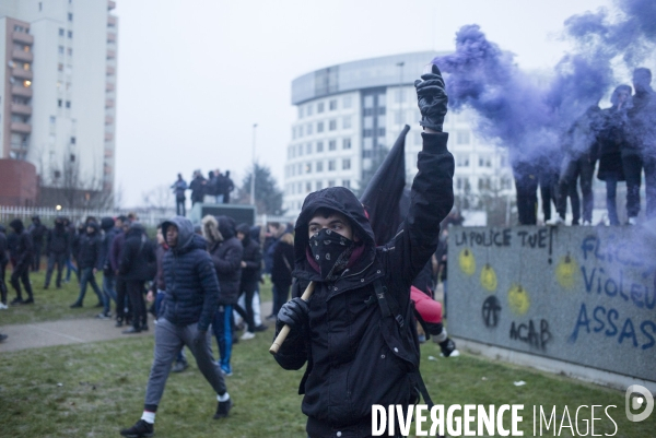 Rassemblement contre les violences policières à Bobigny