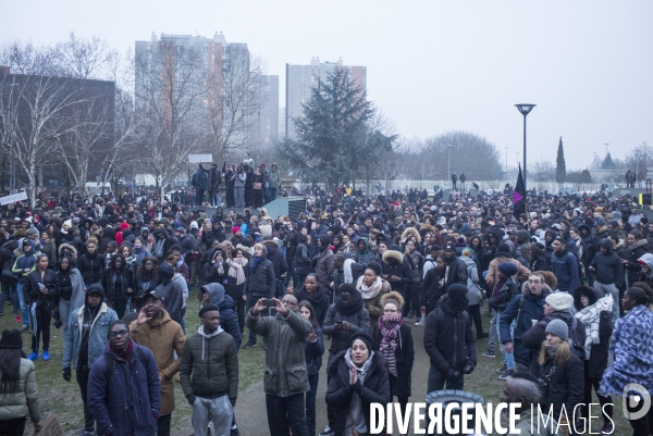 Rassemblement contre les violences policières à Bobigny