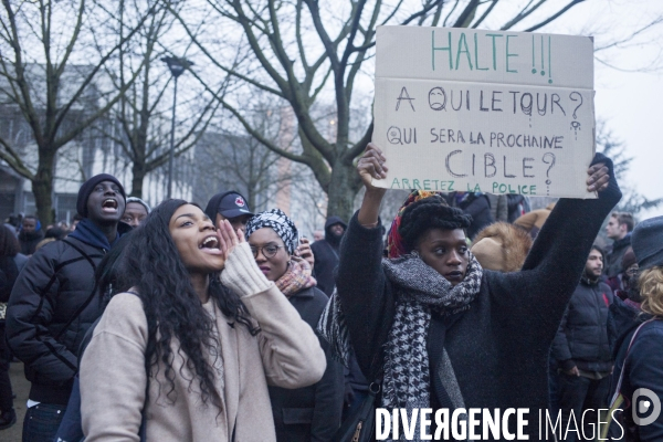 Rassemblement contre les violences policières à Bobigny