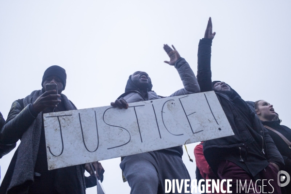 Rassemblement contre les violences policières à Bobigny