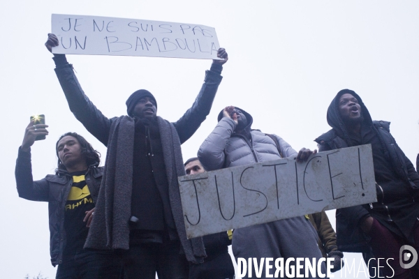 Rassemblement contre les violences policières à Bobigny