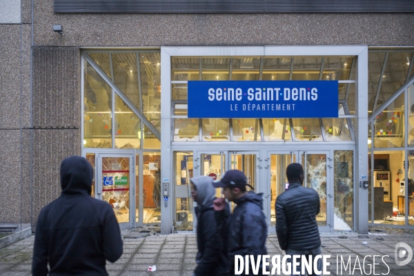 Rassemblement contre les violences policières à Bobigny