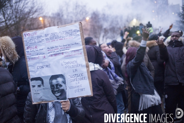 Rassemblement contre les violences policières à Bobigny