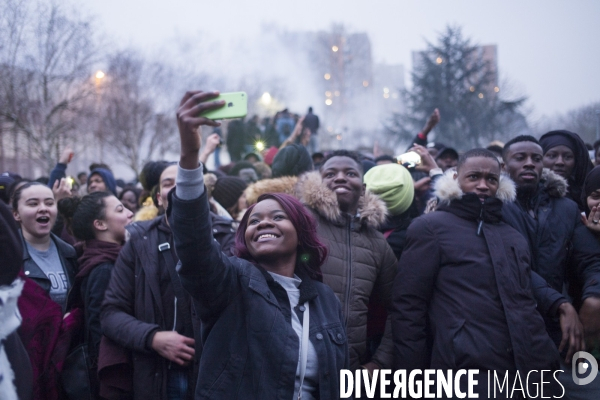 Rassemblement contre les violences policières à Bobigny