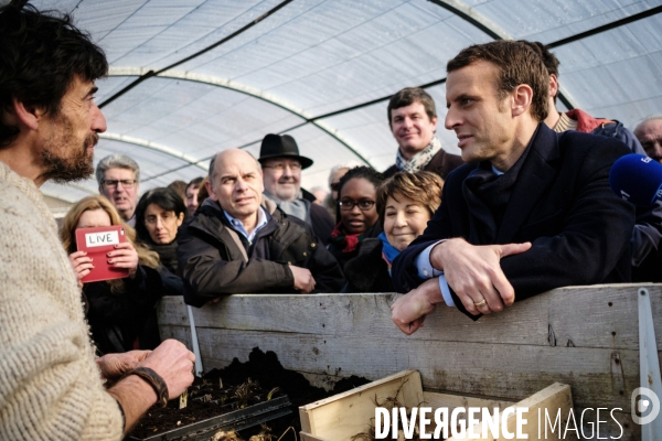 Emmanuel Macron, ferme de la Bourdaisière