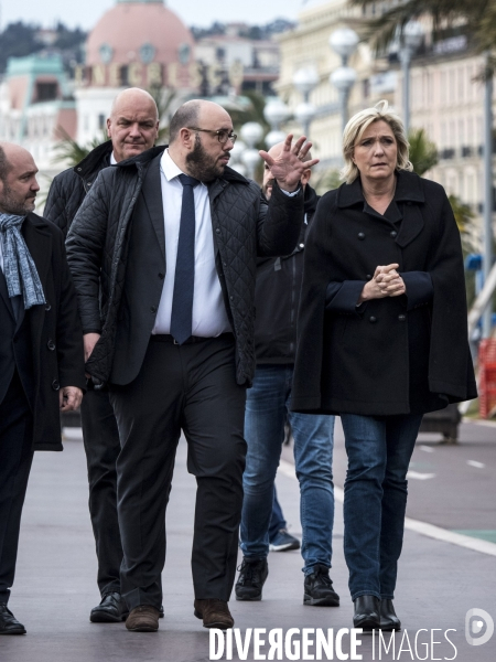Marine Le Pen in Nice