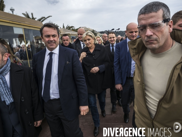 Marine Le Pen in Nice