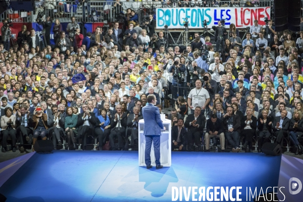 Emmanuel Macron : meeting de campagne présidentielle à Lyon