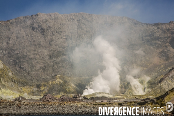 White island/ile volcanique