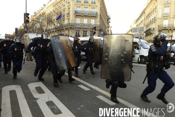 Manifestation pour Théo. Place de la République.  Protest against police abuse in Paris.