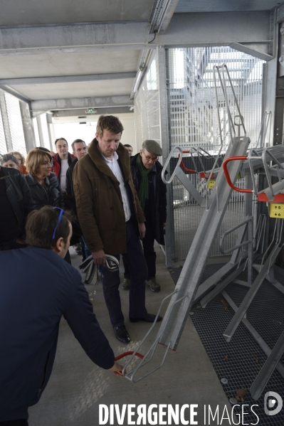 Yannick Jadot, candidat écologiste en visite à Grenoble