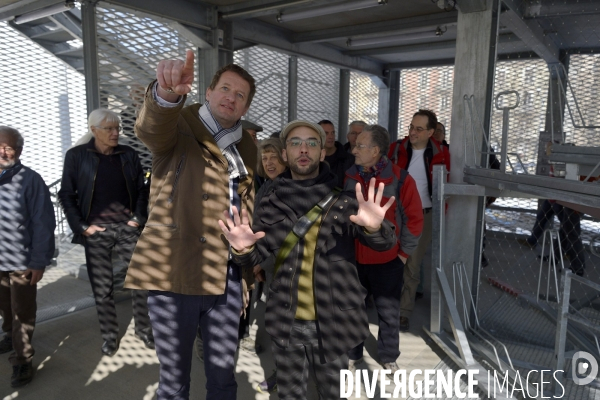 Yannick Jadot, candidat écologiste en visite à Grenoble