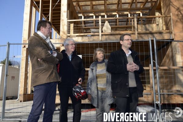 Yannick Jadot, candidat écologiste en visite à Grenoble