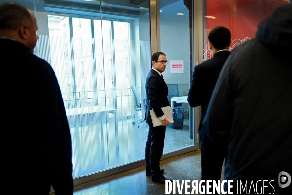 Inauguration du QG de campagne de Benoît Hamon