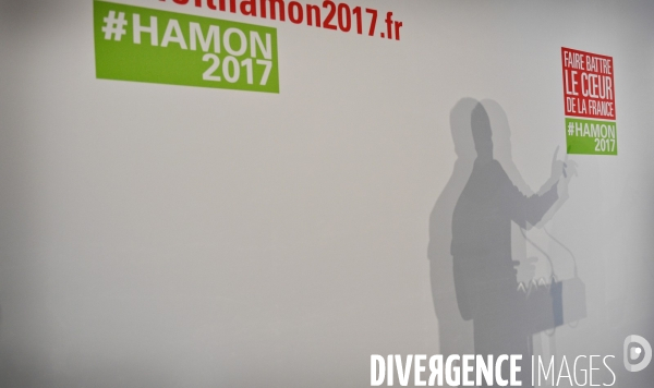 Inauguration du QG de campagne de Benoît Hamon