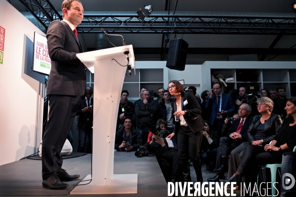 Inauguration du QG de campagne de Benoît Hamon