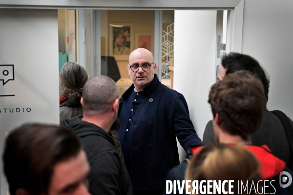 Inauguration du QG de campagne de Benoît Hamon