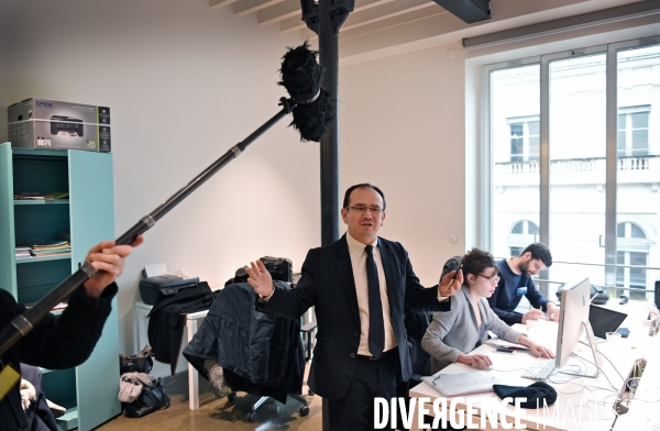 Inauguration du QG de campagne de Benoît Hamon