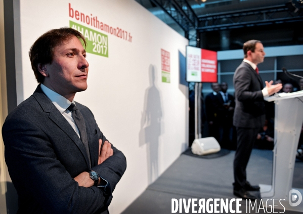 Inauguration du QG de campagne de Benoît Hamon
