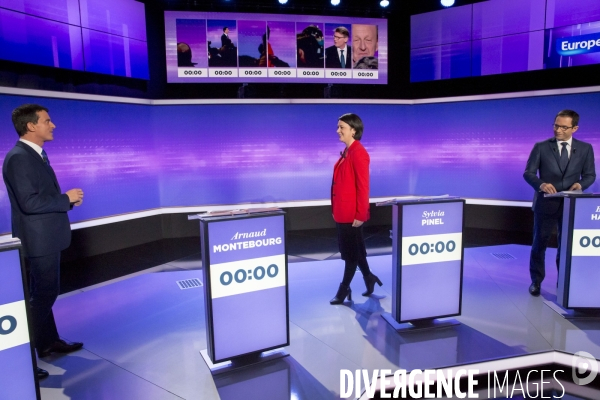 Troisième débat télévisé pour la primaire de la gauche