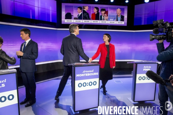 Troisième débat télévisé pour la primaire de la gauche