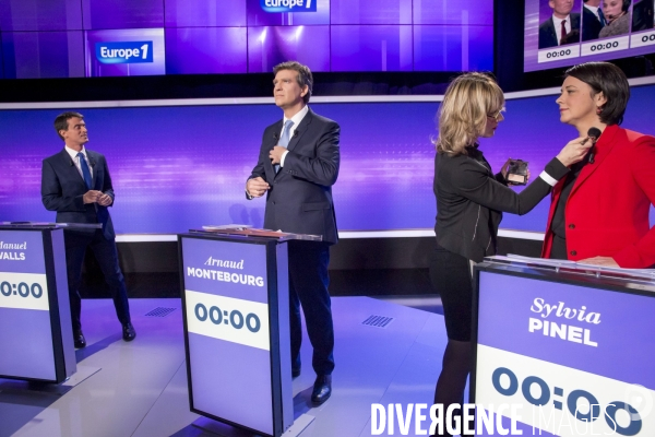 Troisième débat télévisé pour la primaire de la gauche