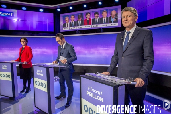 Troisième débat télévisé pour la primaire de la gauche