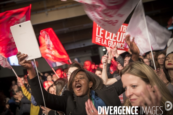 Benoît Hamon : meeting de campagne pour la primaire à Montreuil