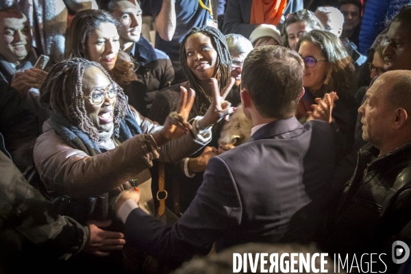 Benoît Hamon : meeting de campagne pour la primaire à Montreuil