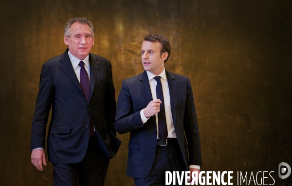 Conférence de presse de François Bayrou et d Emmanuel Macron