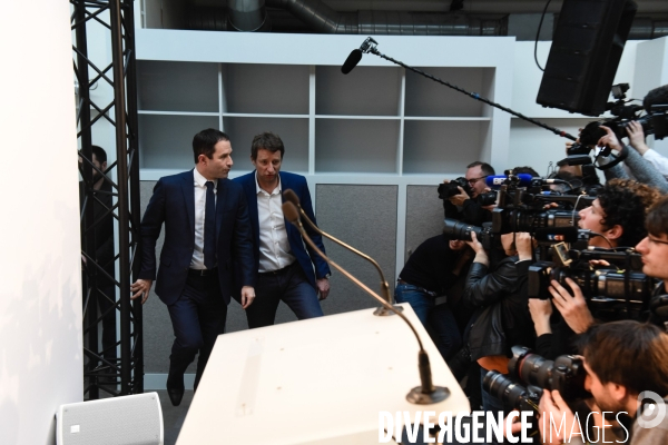 Benoît Hamon et Yannick Jadot