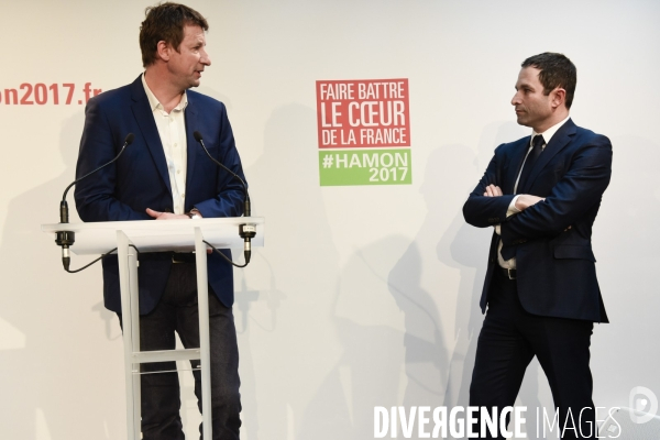 Benoît Hamon et Yannick Jadot