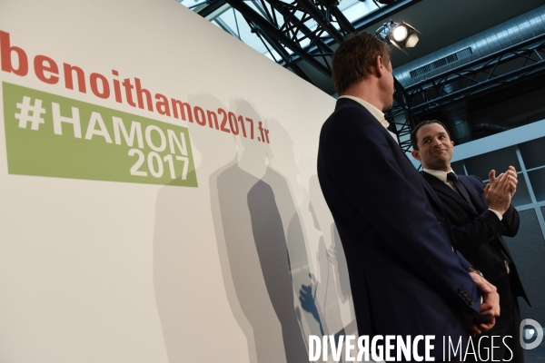 Benoît Hamon et Yannick Jadot