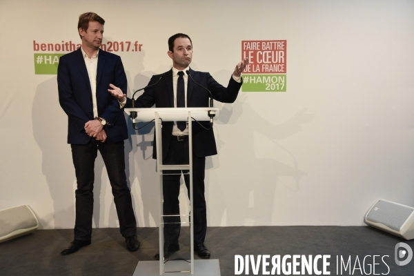 Benoît Hamon et Yannick Jadot
