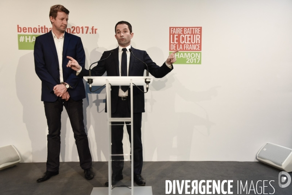 Benoît Hamon et Yannick Jadot