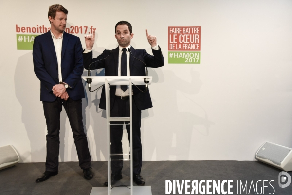 Benoît Hamon et Yannick Jadot