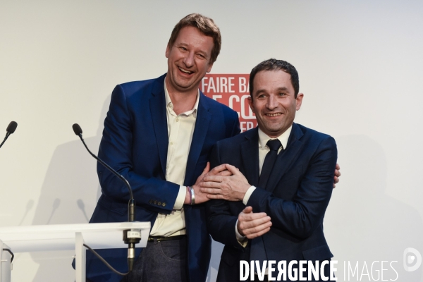 Benoît Hamon et Yannick Jadot