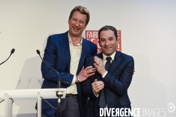 Benoît Hamon et Yannick Jadot