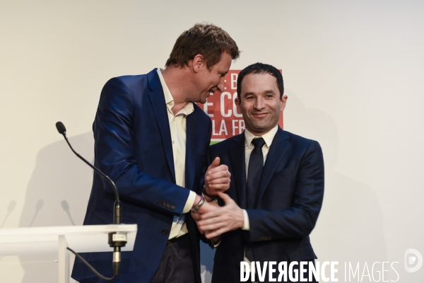 Benoît Hamon et Yannick Jadot