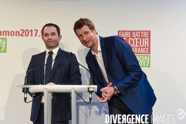 Benoît Hamon et Yannick Jadot