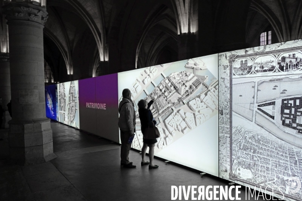 Illustration Fevrier2017.A la Conciergerie,exposition sur les travaux speculatifs de reamenagement de l ile de la Cite