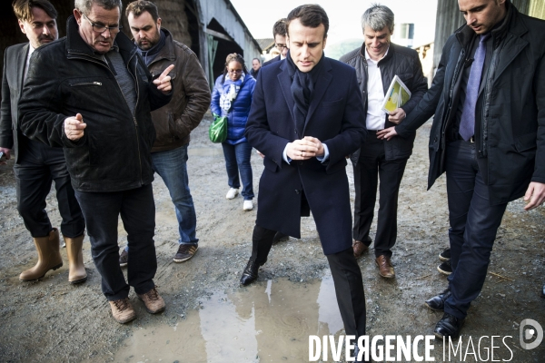 Déplacement d Emmanuel MACRON en Mayenne et Maine-et-Loire sur le thème de l agriculture