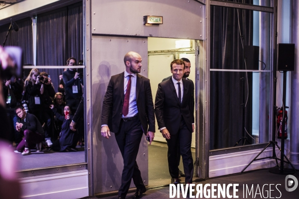 Emmanuel Macron a présenté son programme présidentiel le Jeudi 2 Mars au Pavillon Gabriel à Paris