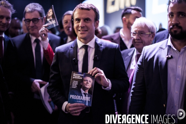 Emmanuel Macron a présenté son programme présidentiel le Jeudi 2 Mars au Pavillon Gabriel à Paris