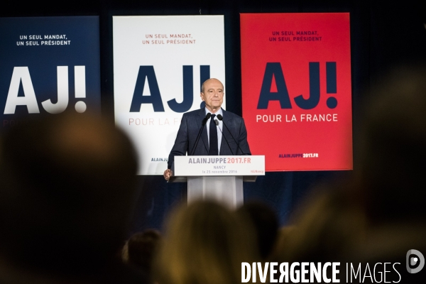 Alain Juppé, meeting à Nancy