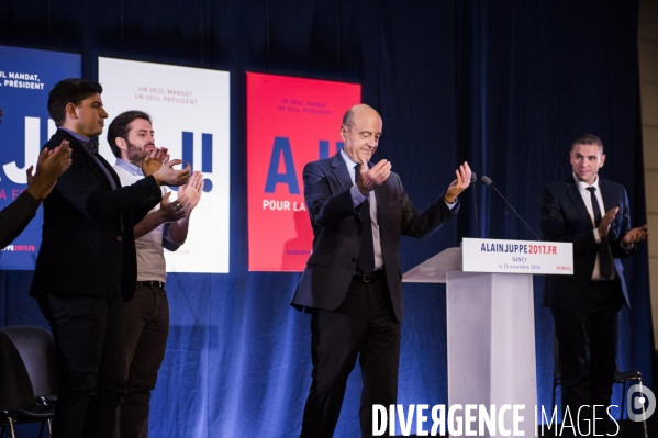 Alain Juppé, meeting à Nancy