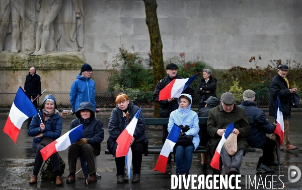 Manifestation de Soutien à François Fillon place du Trocadero