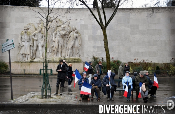 Manifestation de Soutien à François Fillon place du Trocadero