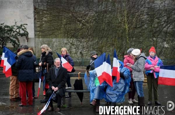 Manifestation de Soutien à François Fillon place du Trocadero