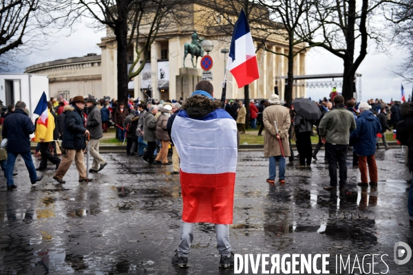 Manifestation de Soutien à François Fillon place du Trocadero